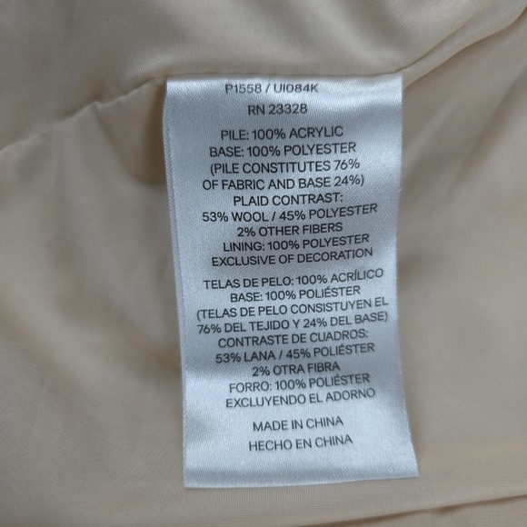 Pendleton Jacket Womens Medium Ivory White Sherpa High Pile Lined‎ Outdoors Camp - Picture 15 of 15